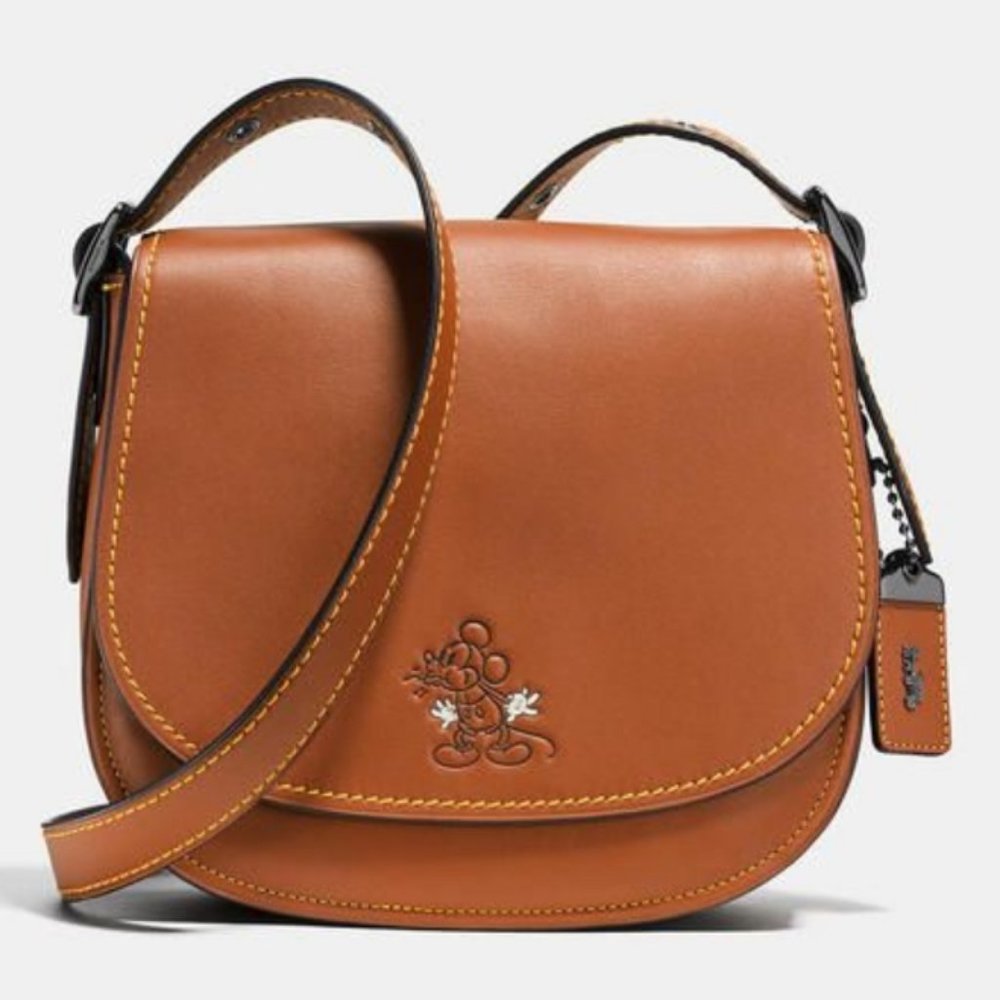 Disney + Coach Limited Edition Mickey Mouse Saddle Bag 23